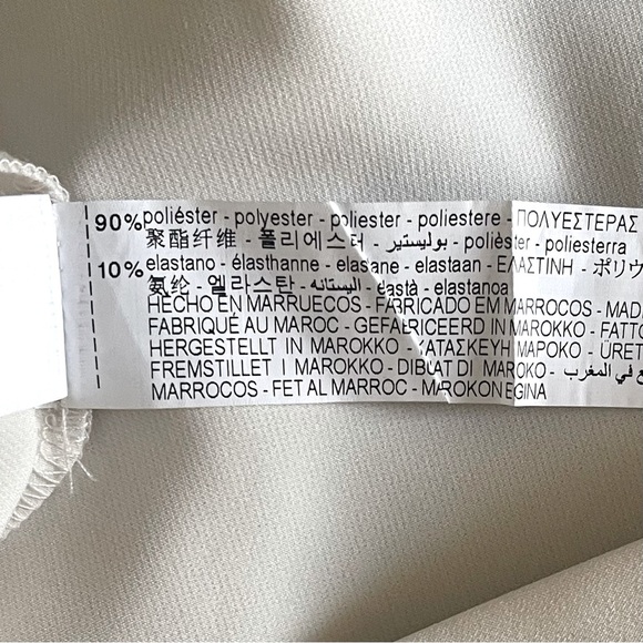 ZARA Long Sleeve Elegant Dress- Ivory - Picture 10 of 10